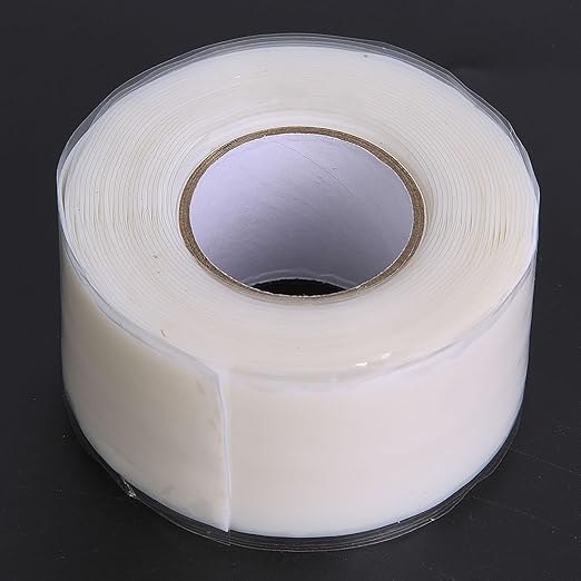 Tape Strong Adhesion PVC PPR Pipes Repairing Supplies White Red Quick Seal No Replacement Needed Flexible Durable for Home Plumbing Leak Fix (White)