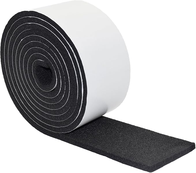 DOBTIM Pipe Insulation Foam Wrap Tape, Self Adhesive with High Resilience for Pipe Insulation Wrap 13 Ft Long x 4 Inch Wide x 3/8 Inch Thick