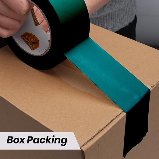 TAPEBEAR Green Duct Tape Heavy Duty 1.88" x 60FT, Strong Tough Utility Ducting Tape Waterproof, No Residue, Flexible, Hand Tear Binding Tape for DIY, Bundle, Patch, Protect & Repair, 3Rolls