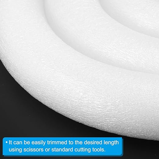 PATIKIL 2-3/8 Inch x 3.3 Feet Backer Rod for Gaps and Joints, 3pcs Foam Rope Caulk Crack Joint Filler Roll Seal Weather Strip for Home Construction Car, White