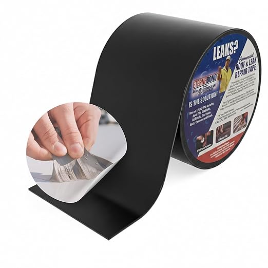 EternaBond RoofSeal Black 2" x50' MicroSealant UV Stable RV Roof Seal Repair Tape | 35 mil Total Thickness - EB-RB020-50R - One-Step Durable, Waterproof and Airtight Sealant