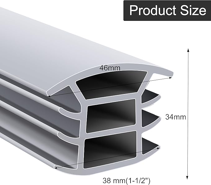 Flexible EPDM Rubber Strip (25 ft Long and 1-1/2 inch Wide, Suitable for 1-1/4“ to 1-1/2”) for Concrete Crack Repair and Replacement - Weather and Aging Resistant Expansion Joint Filler for Driveways