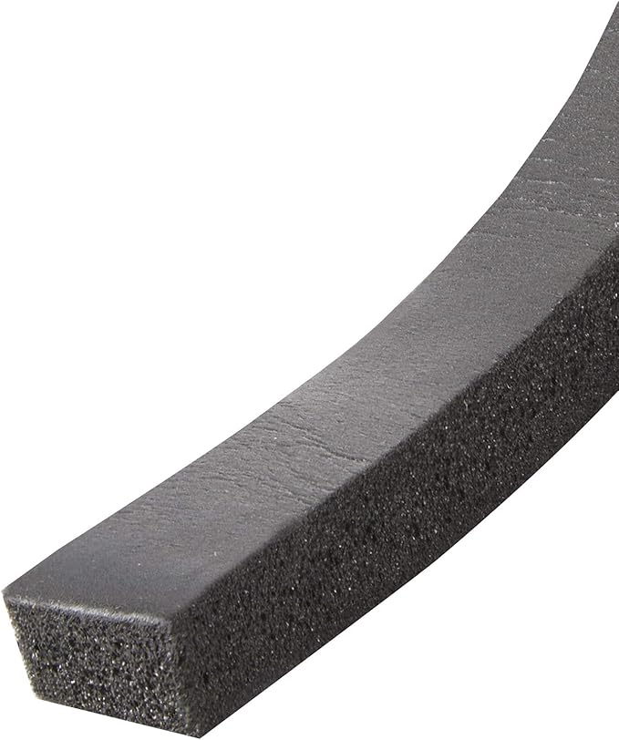 Frost King R738H Self-Stick Foam Rubber Foal Weatherseal, 3/8" W, 7/16" T, 10 ft L, Black