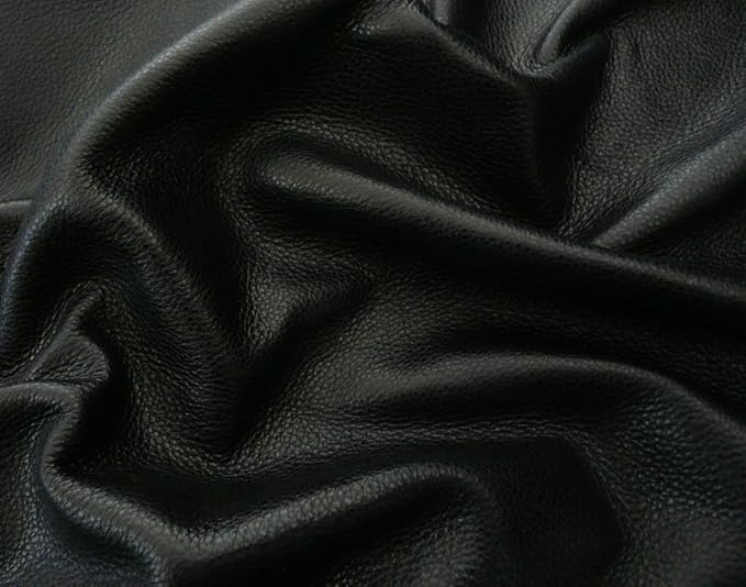 Reed Leather Hides - Cow Leather for Arts and Crafts (Black, 8 inches X 11 Inches)