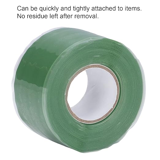 Self Fusing Waterproof Silicone Adhesive Tape for Waterproof Repair of Water Pipe Repair (Green)