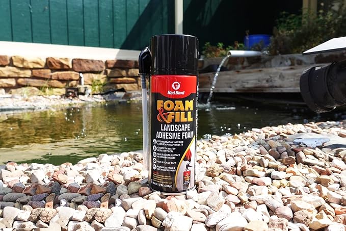 Red Devil 0916 Spray Foam & Fill Landscape Adhesive Foam, 12 oz. , Black