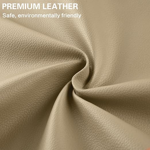 Self Adhesive Leather Repair Patch Kit, 31.4 in x 16 in Large Vinyl Leather Repair Tape for Furniture, Car Seat, Couch, Sofa, Chair Khaki