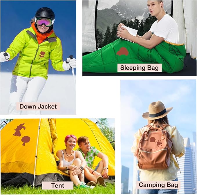 Self-Adhesive Nylon Patches Tent Repair Kit – Outdoor Gear Tenacious Repair Tape, Waterproof Fabric Patches for Clothes, Tent, Down Jacket, Backpack (45pcs, Light Coffee