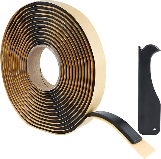 Lichamp Butyl Tape RV Butyl Sealant Tape, 3/4" Wide 1/4" Thick 20' Length, Black