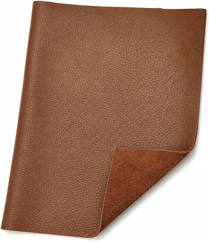 REED Leather HIDES - Cow Skins for Upholstery Crafts (100 Square Foot, Brown)