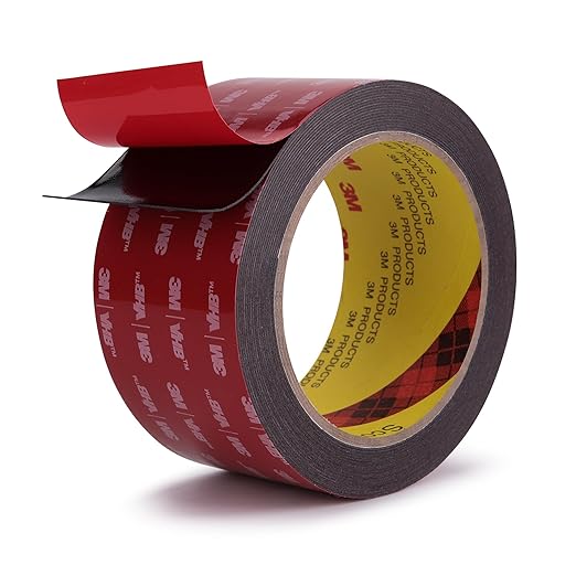 Double Sided Tape Heavy Duty Mounting Tape 2" x 18Ft Made of 3M 5925 Strong Adhesive Waterproof Foam Tape Perfect for Automotive Home Office Decor Indoor and Outdoor Walls