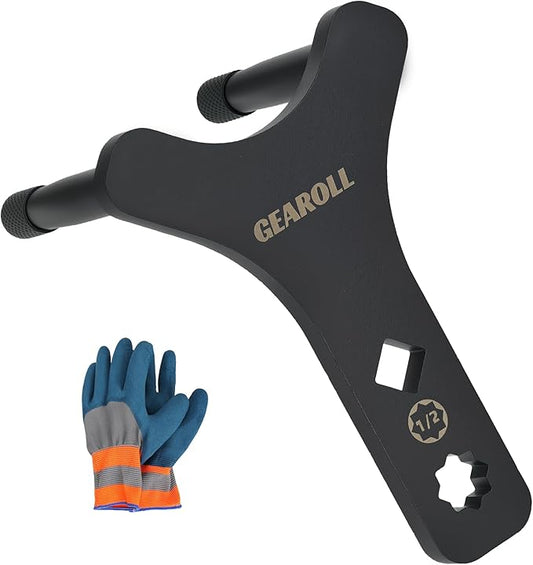 Lower Control Arm Prying Tool, Suspension Specialty Arm Lever Bushing Tool, Lower Ball Joint Pry, Control Arm Tool Suspension Arm Lever Compatible with 1/2" Drive Extension Breaker Bar