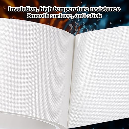 PATIKIL Heat Resistant Tape, 2.6 Inch x 33 Feet High Temperature Tape PTFE Adhesive High Heat Tape Waterproof for Vacuum Sealer Machine Insulation Protection, White, 0.13mm Thick