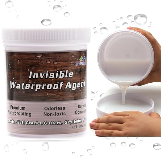 Invisible Waterproof Agent, Transparent Coating, Insulating Sealant, Anti-Leakage Adhesive for Repairing Leaks - 17oz/500g