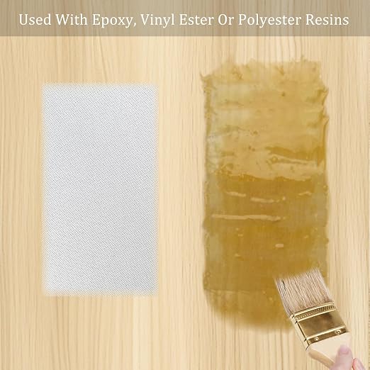 Acuteye Fiberglass Cloth Roll, 4 Inches*99 Feet 6oz Plain Weave Non Adhesive Fiberglass Cloth Tape Strip for Repairing and Reinforcing Pipes, Sinks, Bathtubs, Boats, Cars (1, 4'' * 99')