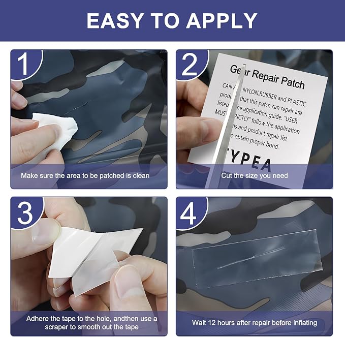 Waterproof Clear TPU Inflatable Repair Patch Kit - 3 in x 7 ft Roll Heavy Duty Repair Tape for Bounce Houses, Pool Floats, Tents, Canopy, Air Beds Vinyl Pools
