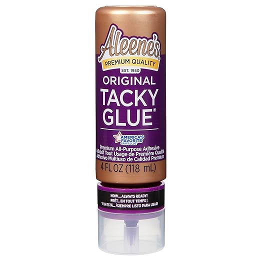Aleene's Orignial Tacky Glue for Crafts in Always Ready Bottle, Nontoxic, Dries Clear, 4 fl oz