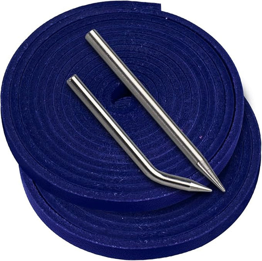 Baseball Glove Lace, Mitt Lace Repair Kit Softball 2 Leather Laces and 2 Lacing Needles for Catcher's Glove