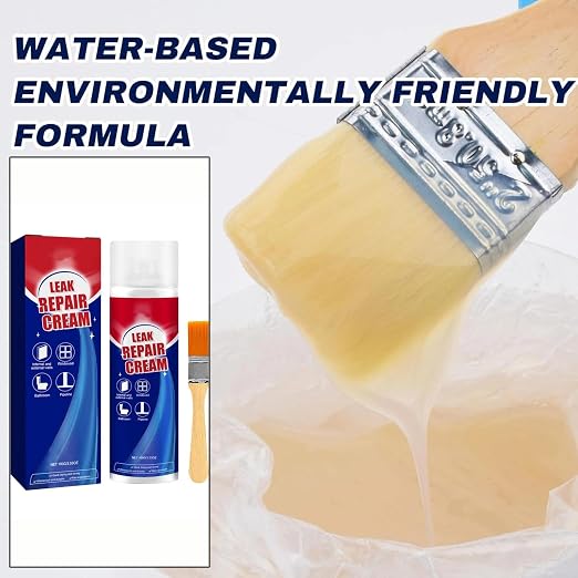 Leak Repair Cream,Leak-Repair Waterproof Sealant Spray,3.53 OZ Long Lasting Flex Stop Leak,Fast Drying Transparent Sealant for Roofs Pipes Crack (1,M)