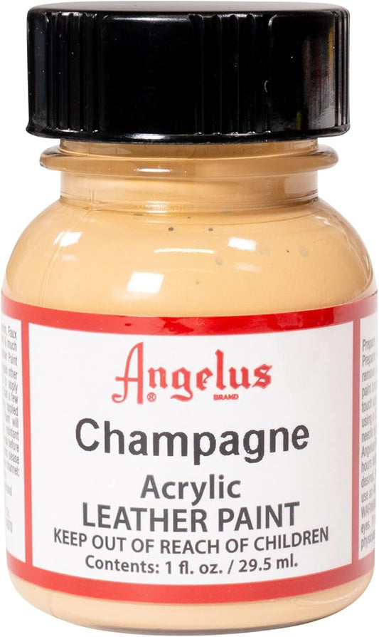Angelus Acrylic Leather Paint, 1 oz, Champagne