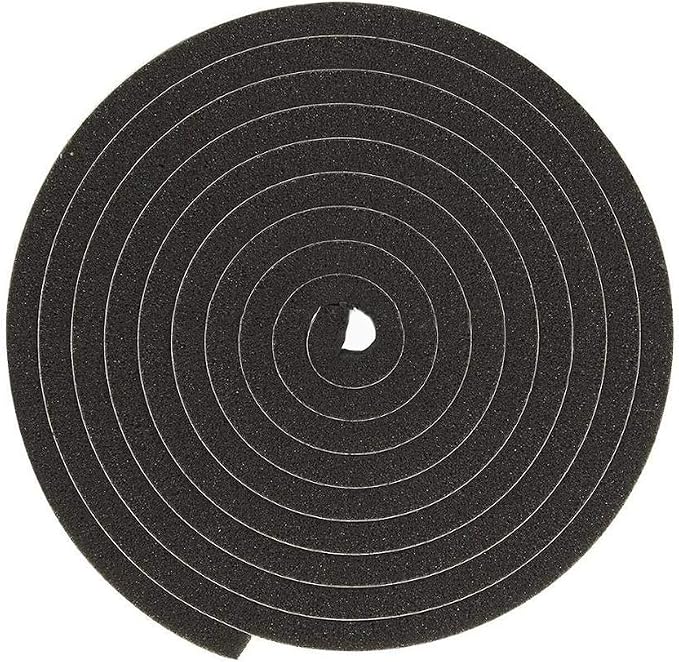 Neoprene Foam Strip Roll By Dualplex, 4" Wide x10' Long 1/4" Thick, Weather Seal High Density Stripping with Adhesive Backing – Weather Strip Roll Insulation Foam Strips