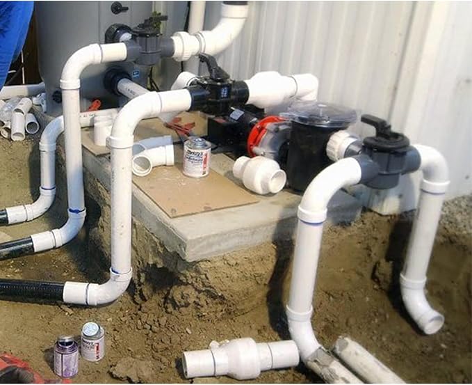 4" PVC DWV Sanitary 90-Degree Elbow (Socket x Socket) White SCH40 4" PVC DWV 90° Elbow Pipe Fittings Connectors for Drain, Waste, Vent