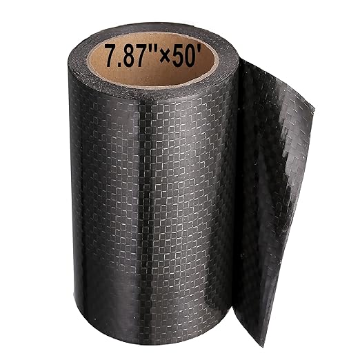 PlusRoc RV Underbelly Material RV Underbelly Tape Waterproof Flex Belly Tape with Permanent Sealing Adhesive for Mobile Home, Camper Travel Trailer, Tear Repair Patch(7.87'' x 50')