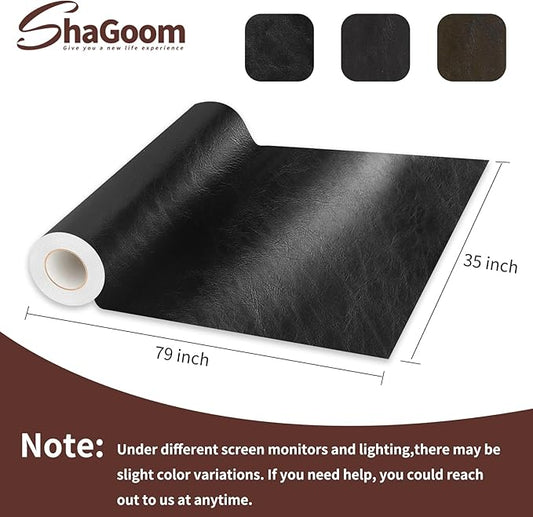 Leather Repair Patch, 35X79 inch Strong Sticky Repair Patch Self Adhesive Waterproof, DIY Large Vinyl Patches for Couches, Furniture, Sofa, Car, Chair (Coffee, 35X79 inch)