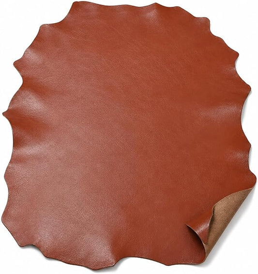 REED Leather HIDES - Cow Skins for Upholstery Crafts (10 Square Foot, Rust) | Arts and Crafts