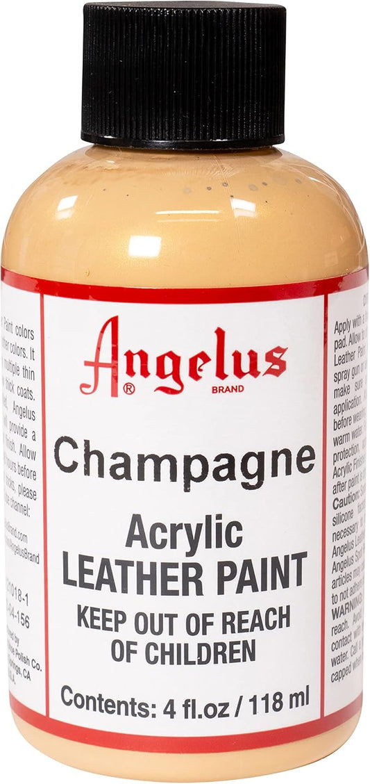 Angelus Acrylic Leather Paint, 4 oz, Champagne
