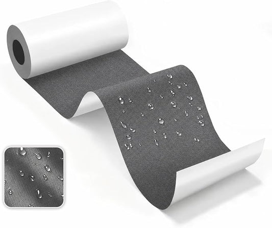Canvas Repair Tape, Heavy Duty Waterproof Self-Adhesive Fabric Repair Patch for Tent, Sofa, Boat Covers, Chairs, Awning & Camping Outdoor Gear, 3"x79", Darkgrey