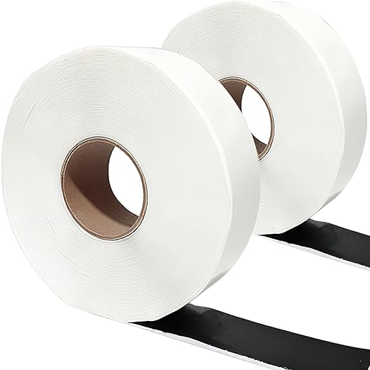 Double Sided Butyl Tape 2 Inch x 98FT, RV Butyl Sealant Tape for Windows, Roofing, Car Doors, Boat, Pipe, DIY Projects, Permanent Bond, Waterproof Weatherproof, 2 Pack