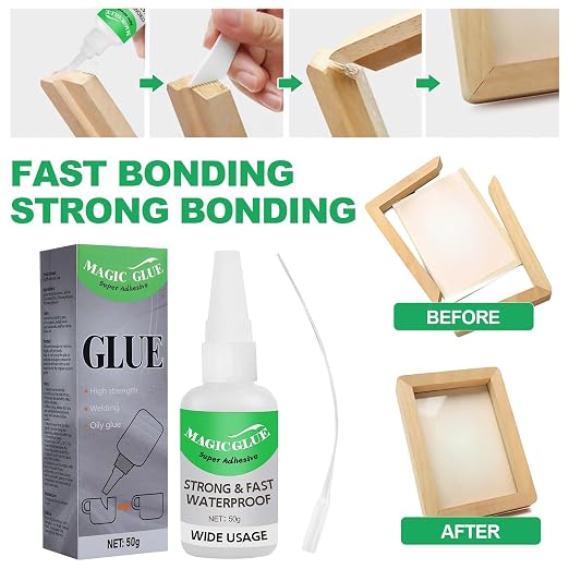 Welding High Strength Oily Glue,Multifunctional Glue,Universal Super Glue Gel, Instant Bonding, Strong Adhesion,for Metal, Wood, Ceramics,Leather, Glass(2 Pack)