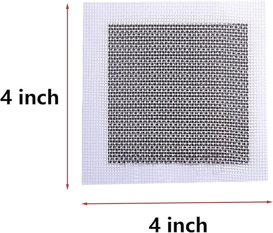 3 Pcs 4 Inch Wall Patch Repair, Drywall Repair Patch Self Adhesive Drywall Patch and Fiberglass Repair Kit, Heavy Duty Dry Wall Hole Repair Patch for Drywall Plasterboard (4 x 4 Inch)