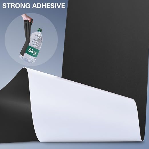 Self Adhesive Leather Repair Patch Kit, 35 in x 79 in Large Vinyl Leather Repair Tape for Furniture, Car Seat, Couch, Sofa, Chair Smooth Black