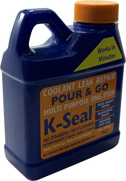 K Seal Multi Purpose One Step Permanent Coolant Leak Repair 8 oz Gasket Radiator