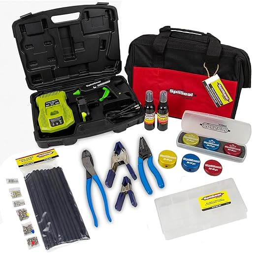 Road Warrior Kit - 6 AWG Connector Molds, 120W Cordless Glue Gun, 50 Sealant Sticks, Mold Release & Wire Cleaner - Professional-Grade Automotive, Marine & Electrical Splice Sealing Kit