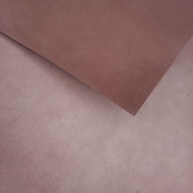 Full Grain Leather Sheet, 4-5mm Thick, Brown Leather, Vegetable Tanned Leather for Crafting, Tooling, Sheath Making (Brown 10 x 10 inches 3 pc)