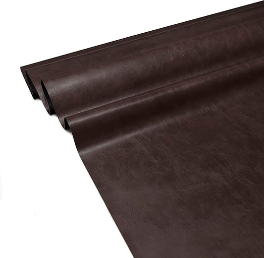 NPBAG Leather Repair Patch Kit 25 x 50 Inches, Self-Adhesive Leather Tape Upholstery Vinyl Sticker for Couches, Sofa, Furniture, Car Seats, Bags, Jackets (Crazy Horse)