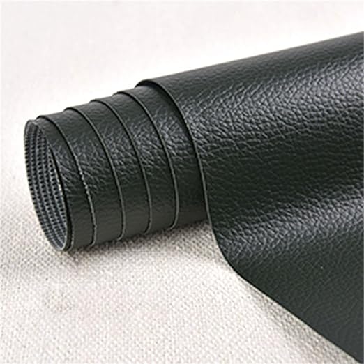 Large Leather Repair Patch for Couches 30 x 137 cm Leather Repair Tape Self,Repair Patch Self Adhesive Waterproof for Couches, Furniture, Kitchen Cabinets, Car Seats Dark Green 2