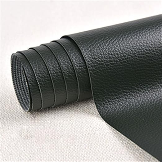Leather Repair Patch for Couches 100 x 137 cm 1 Roll Large Self-Adhesive refinisher cuttable reupholster Tape Patches kit for Couch Car Seats Furniture Sofa Vinyl Chairs Shoes Fabric FixDark Green 2