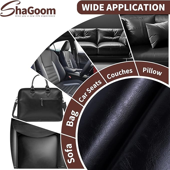 Leather Repair Patch, 17X79 inch Strong Sticky Repair Patch Self Adhesive Waterproof, DIY Large Vinyl Patches for Couches, Furniture, Sofa, Car, Chair (DBrown, 17X79 inch)