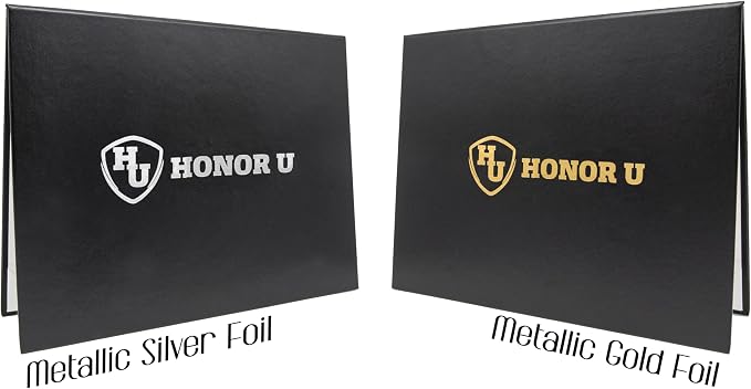 Premium Red Faux Leather Document Cover 8x6 Small Size | Tent-Style Opening, Non-Padded, Custom Metallic Foil Printing | Ideal for Diplomas, Awards, Certificates with Professional Finish