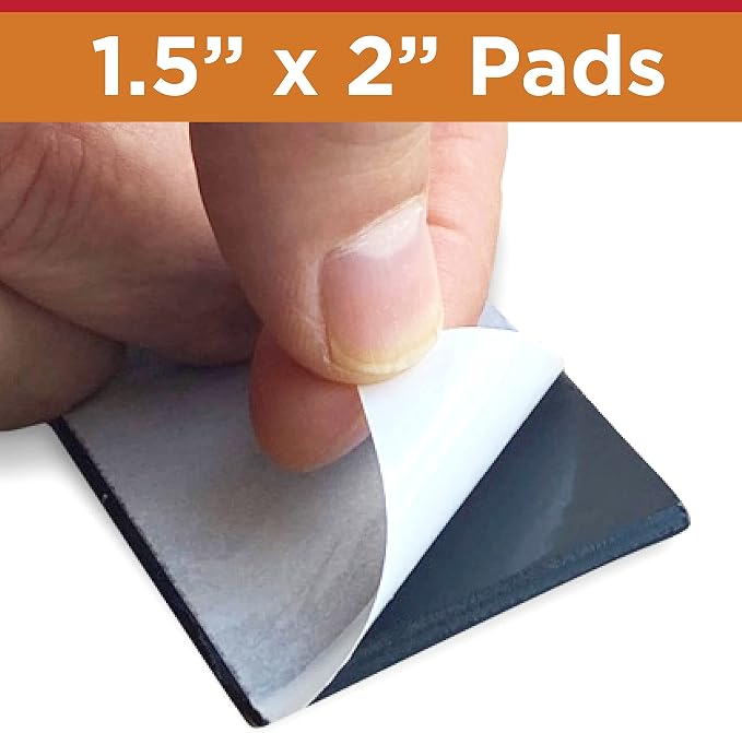 Radiant Solutions Company Butyl Tape Pads for Heat Tape Clips - Sealant Pads Made To Last & Easy Installation - Use for Roofing (Small) - 10 Pack