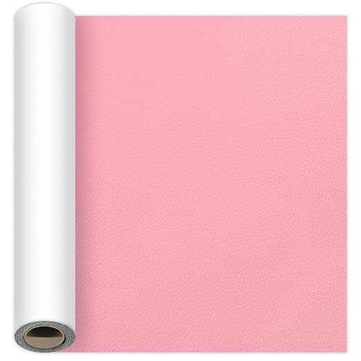 Pink Leather Repair Tape, 15.7×47 Inch Self-Adhesive Leather Repair Patch for Couch, 1 Roll Vinyl Leather Repair Kit Leather Patches for Handbags, Car Seat, Office Chairs