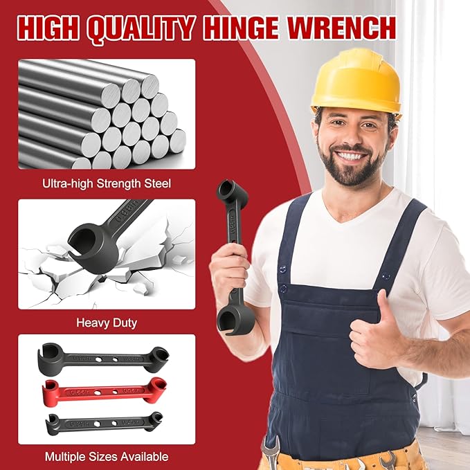 Vdsfand Door Hinge Adjustment Tool Kit Door Gap Adjustment Tool for Precise Hinge Gap Adjustment Upgraded Hinge Gap Adjusting Wrench for Installation and Repair of Residential and Commercial