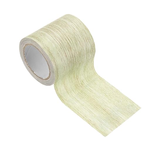 PATIKIL Wood Grain Tape 2.2" x 15 Ft, Self-Adhesive Wood Texture Repair Tape Realistic Wooden Effect Patch for Furniture Cabinets Floor Walls, Grey Oak