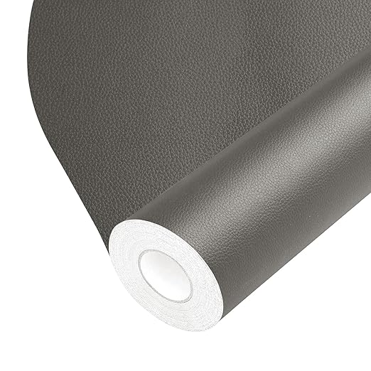 BSZHTECH Leather Repair Tape Self-Adhesive Leather Repair Patch for Couch Furniture Sofas Car Seats Advanced PU Vinyl Leather Repair Kit (Grey, 3.9X79 inch)