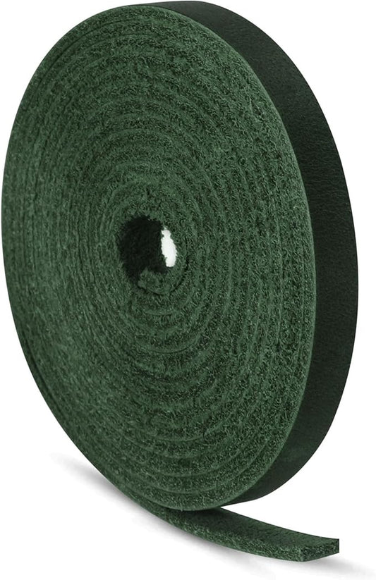 Ringsun 1/4 Inch Wide Flat Leather Strips for Crafts, Full Grain Leather Strap Cord String for Crafts, Tooling (2mm Thick 72.5 Inches Long Green)