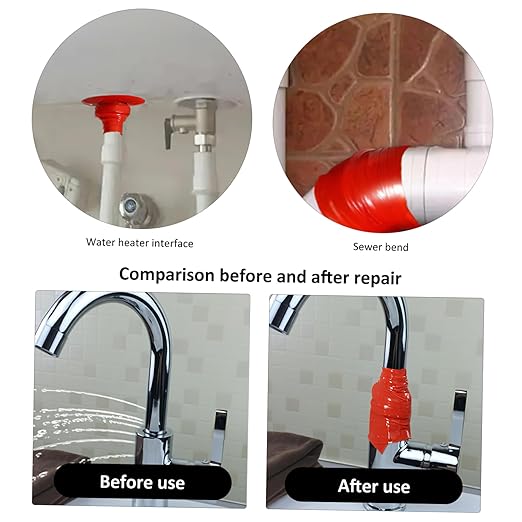Cabilock 5pcs Plumbers Tape for Waterproof Sealing Tape Flexible for PVC Ppr Metal Iron Plastic Ceramics